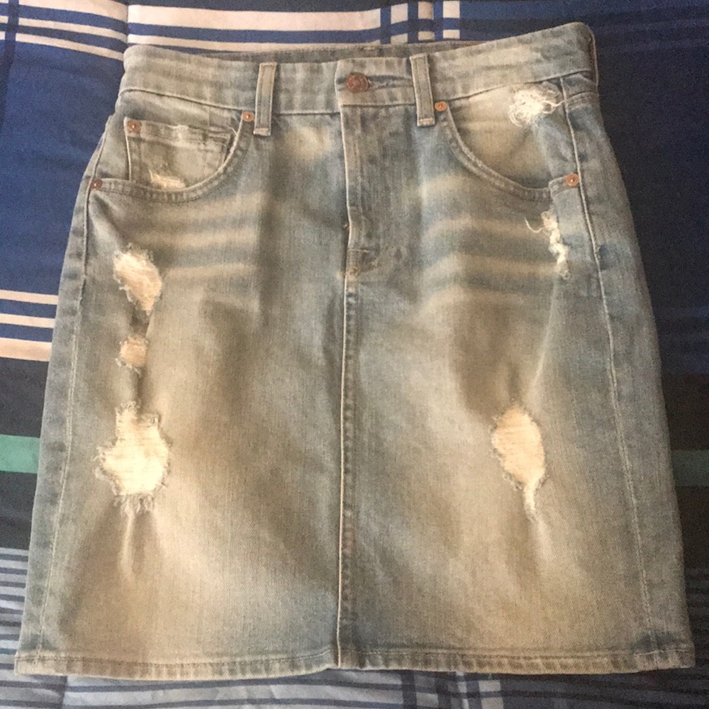 7 for all mankind Denim mini skirt